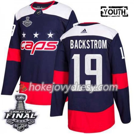 Dětské Hokejový Dres Washington Capitals Nicklas Backstrom 19 2018 Stanley Cup Final Patch Adidas Stadium Series Authentic